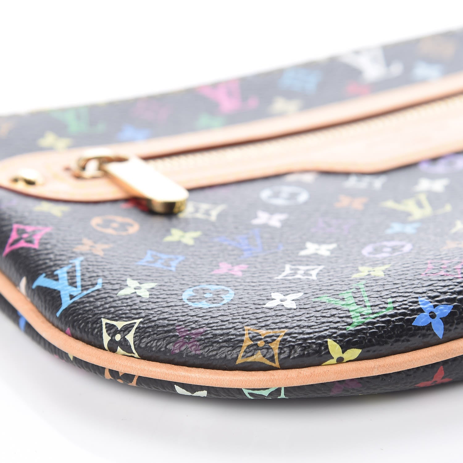 Louis Vuitton Monogram Multicolor Pochette Plate GM Black 8 of 9