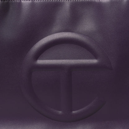 Telfar Vegan Leather Medium Shopping Bag Eggplant 8 of 13