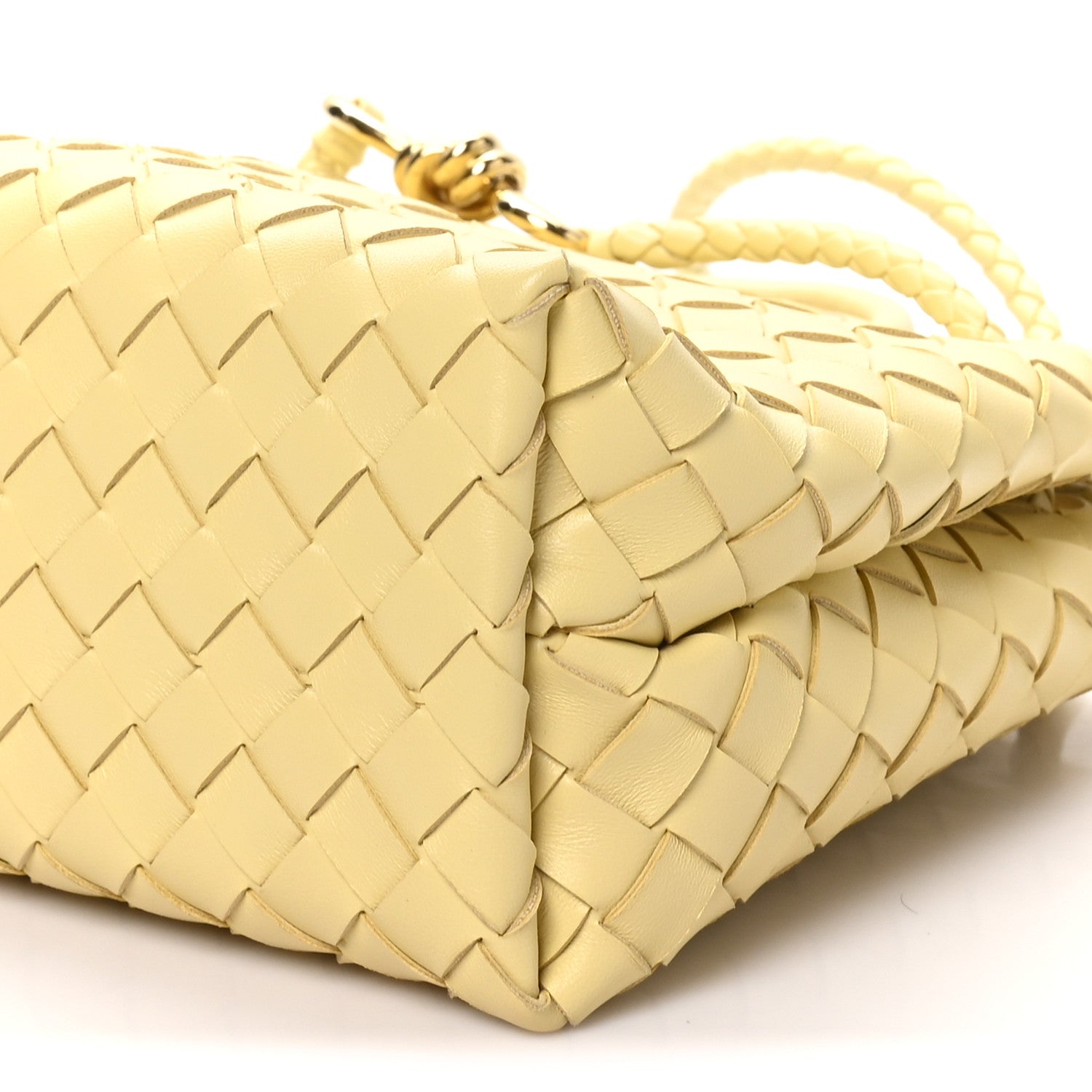 Bottega Veneta Nappa Intrecciato Small Andiamo Shoulder Bag Chamomile 8 of 8