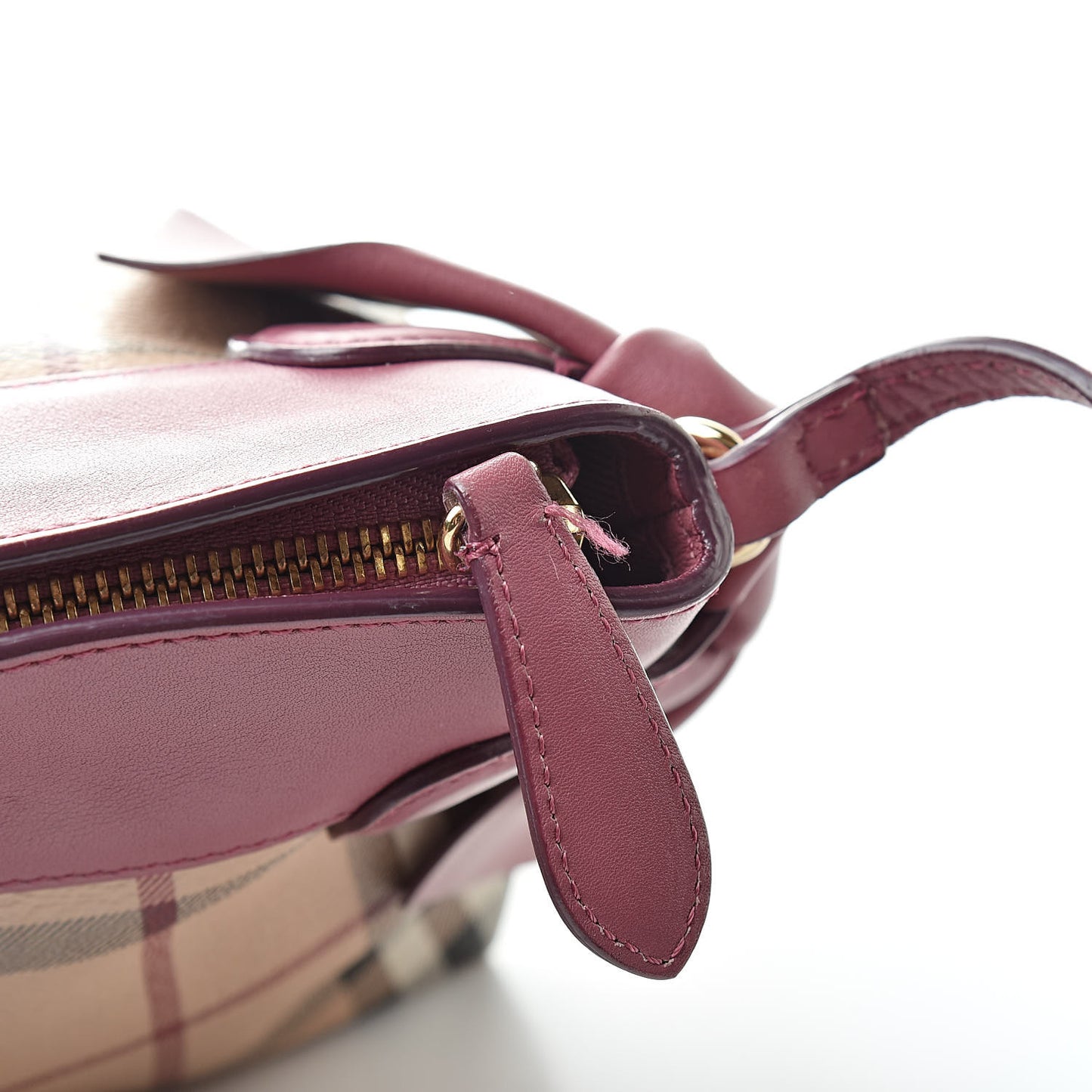 Haymarket Check Bow Tie Crossbody Clutch Bag Pink