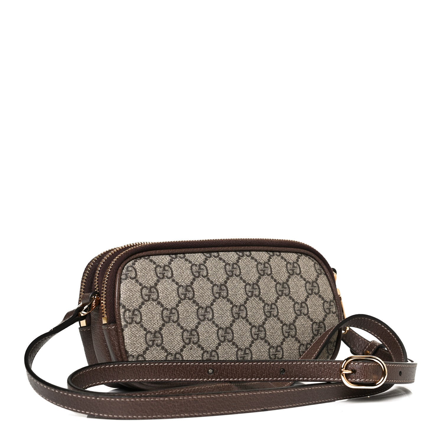 Gucci GG Supreme Monogram Web Mini Ophidia GG Bag Brown 3 of 9
