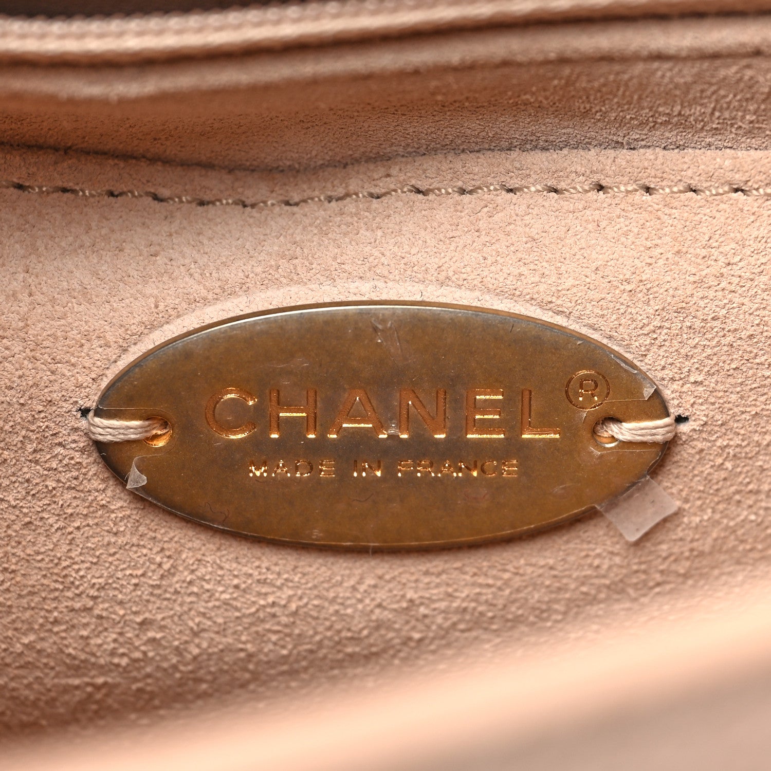Chanel Grained Calfskin Mini Square Classic Pure Flap Nude 7 of 9