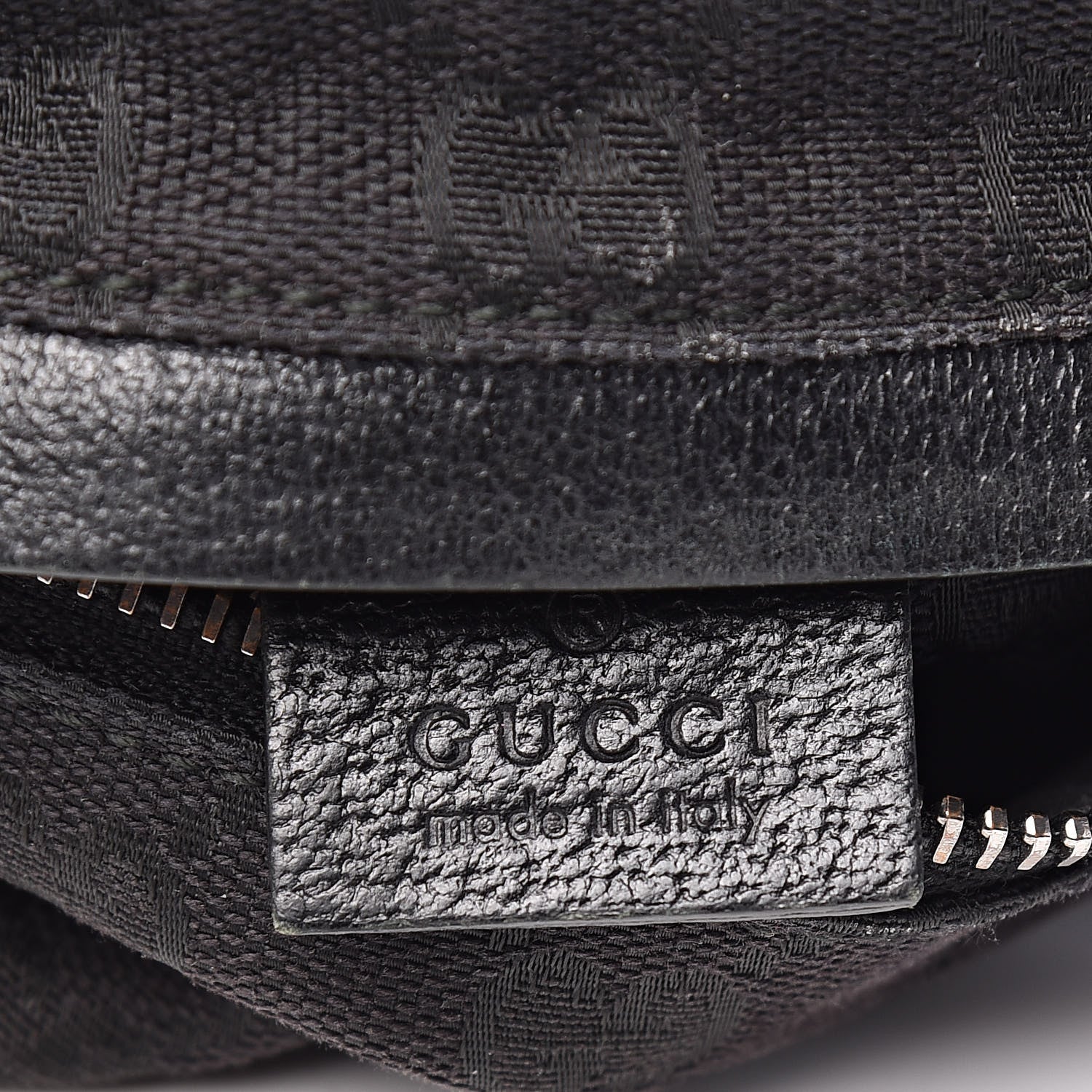 Gucci GG Monogram Double Pocket Belt Bag Black 7 of 18