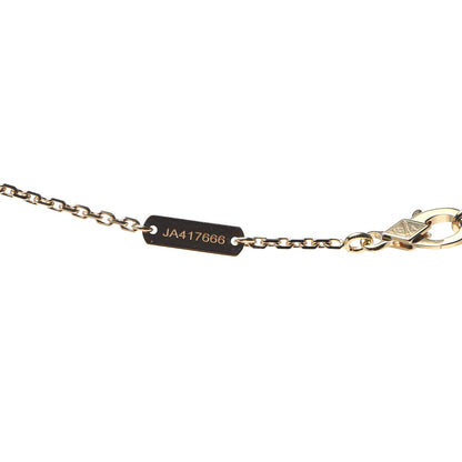 Van Cleef & Arpels 18K Yellow Gold Carnelian Vintage Alhambra Pendant Necklace 6 of 8