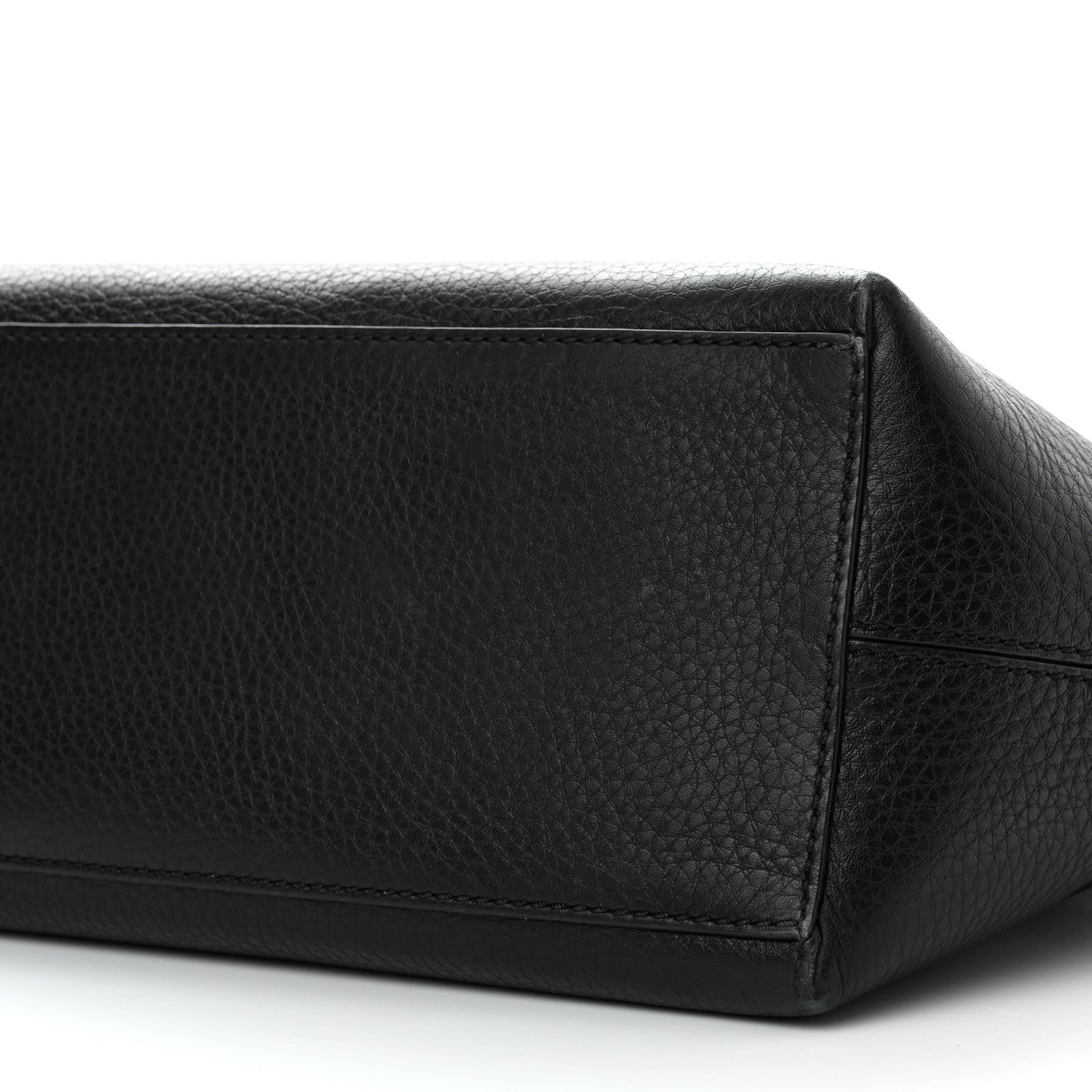 Valentino Garavani Grained Calfskin Rockstud Shoulder Tote Black 9 of 12