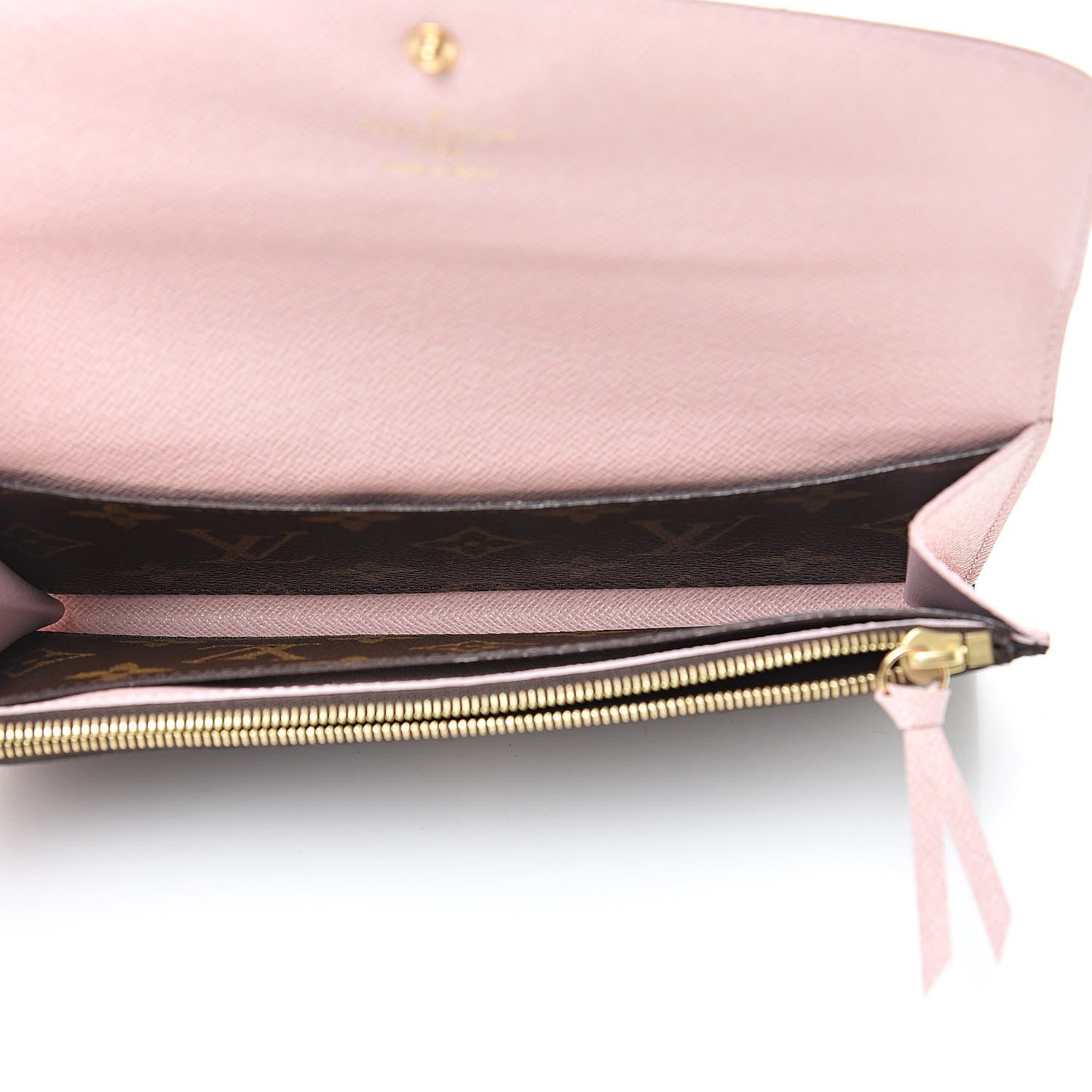 Louis Vuitton Monogram Emilie Wallet Rose Ballerine 5 of 7