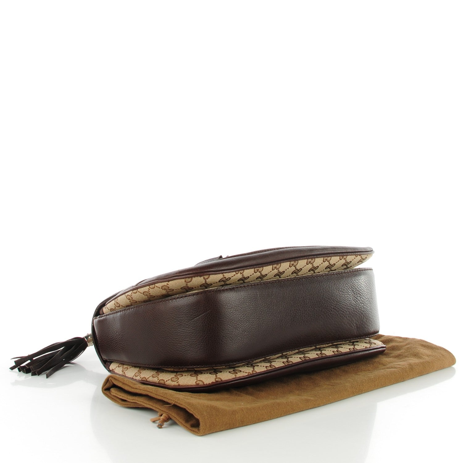 Gucci Monogram Large New Bamboo Top Handle Bag Brown 4 of 7