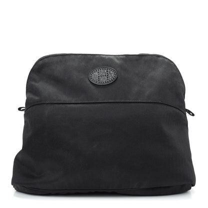 Hermes Cotton Canvas Bolide Travel Cosmetic Pouch Black 1 of 12