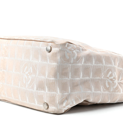 Chanel Nylon Medium Travel Tote Beige 9 of 10
