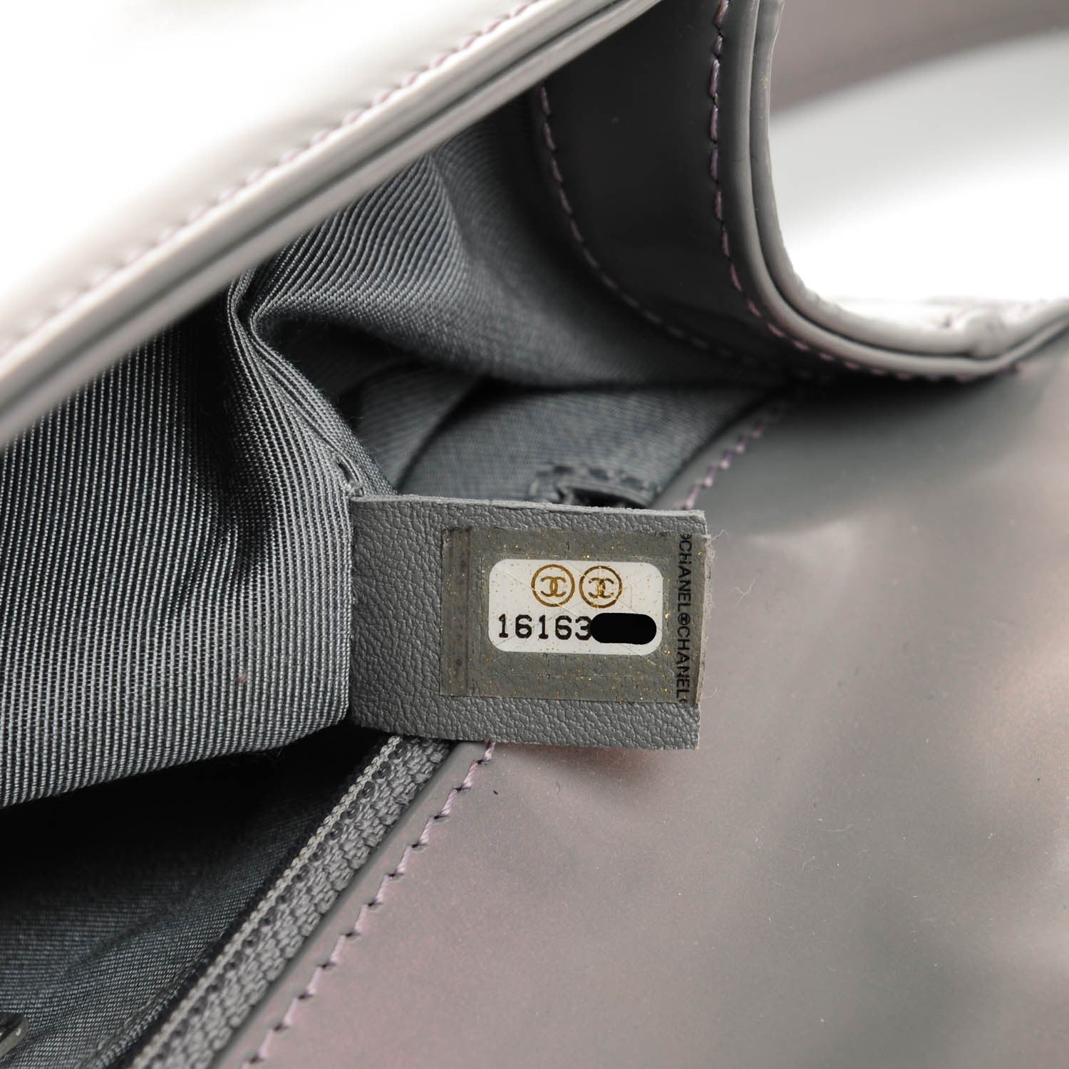 Chanel Glazed Calfskin Medium Boy Flap Iridescent 8 of 8