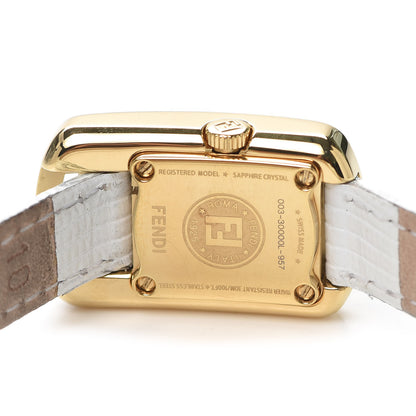 Fendi Stainless Steel Calfskin Diamond 29mm Chameleon Quartz Watch White 4 of 6
