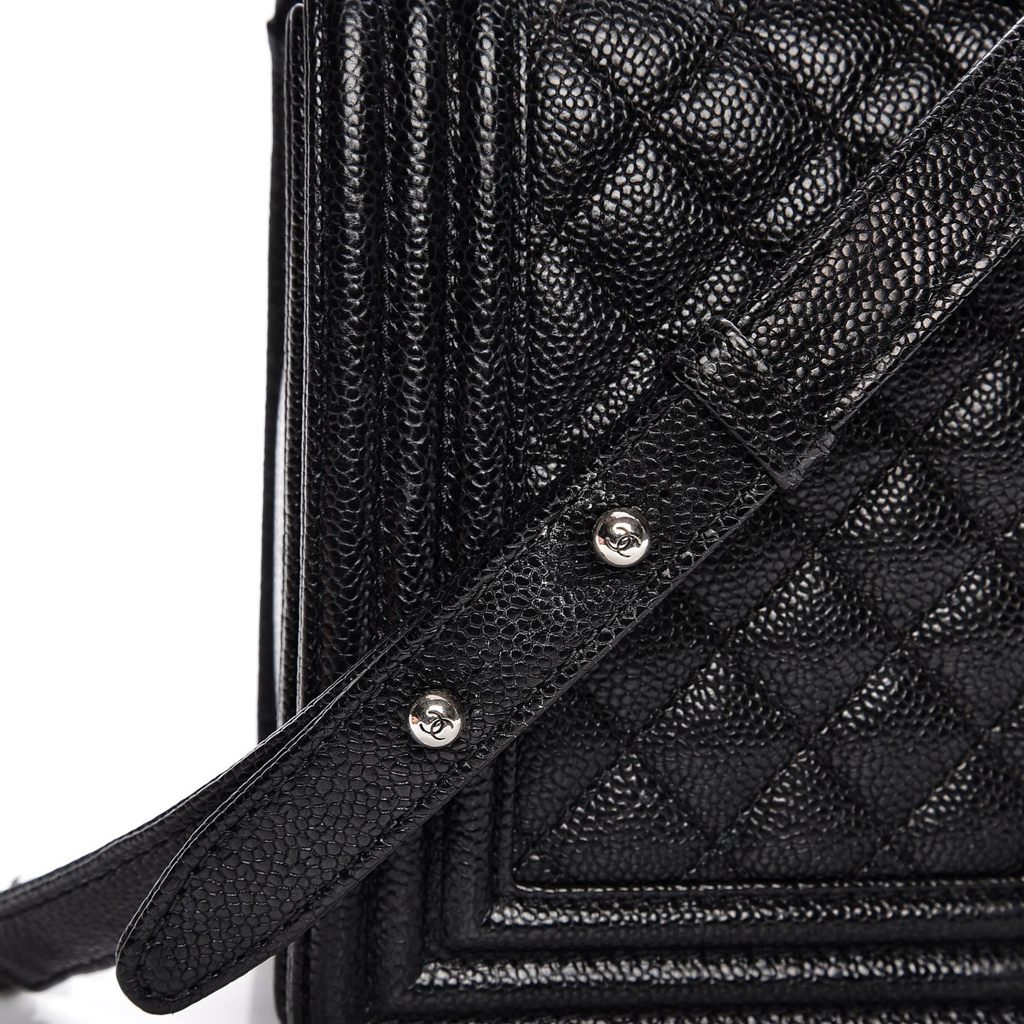 Caviar Quilted New Medium Boy Flap Black