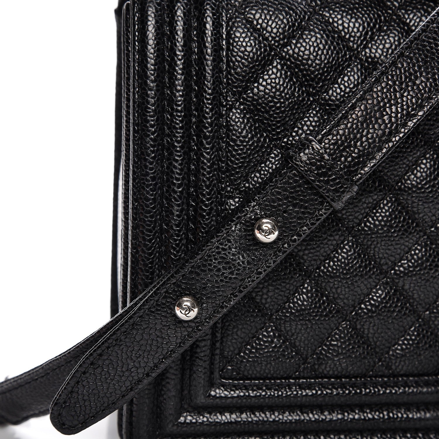 Chanel Caviar Quilted New Medium Boy Flap Black 9 of 12