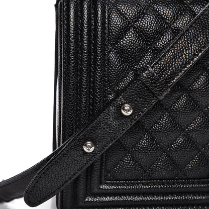 Chanel Caviar Quilted New Medium Boy Flap Black 9 of 12