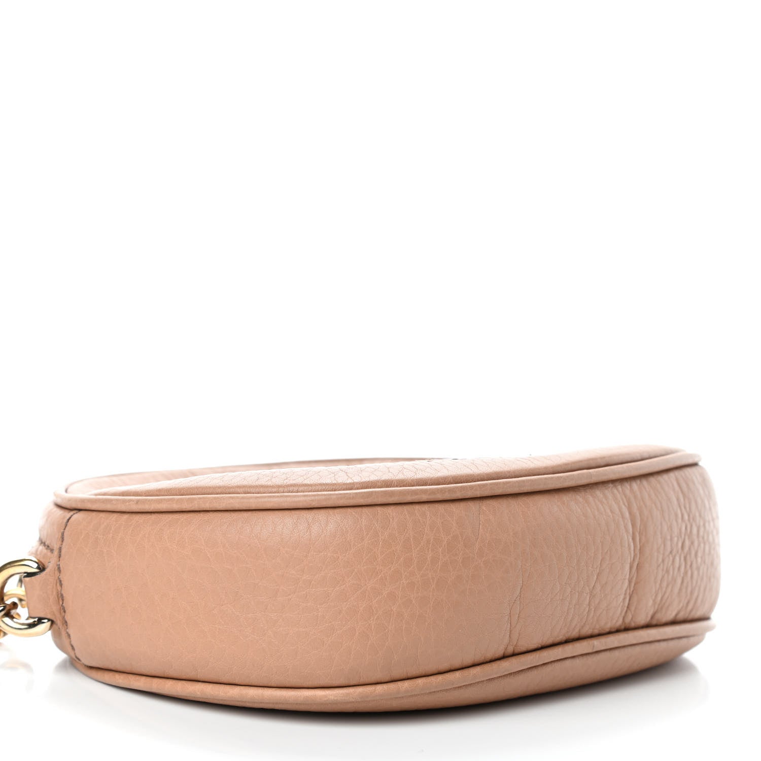 Gucci Pebbled Calfskin Mini Soho Chain Bag Camelia 3 of 4