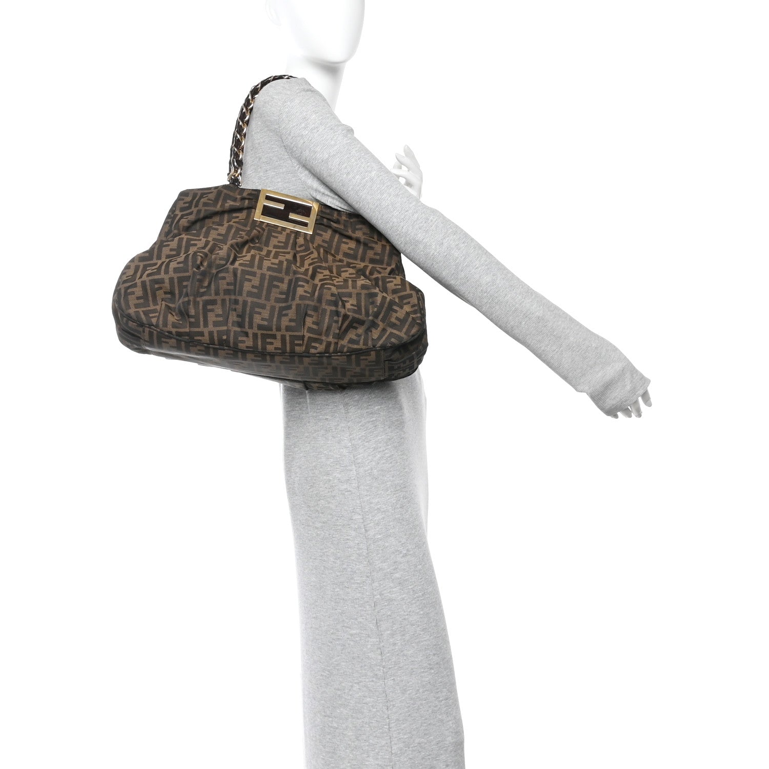 Fendi Zucca Mia Tote Tobacco 2 of 10