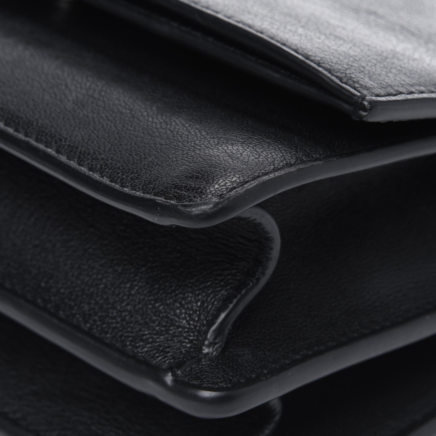 Saint Laurent Calfskin Small Monogram Sunset Black 14 of 18