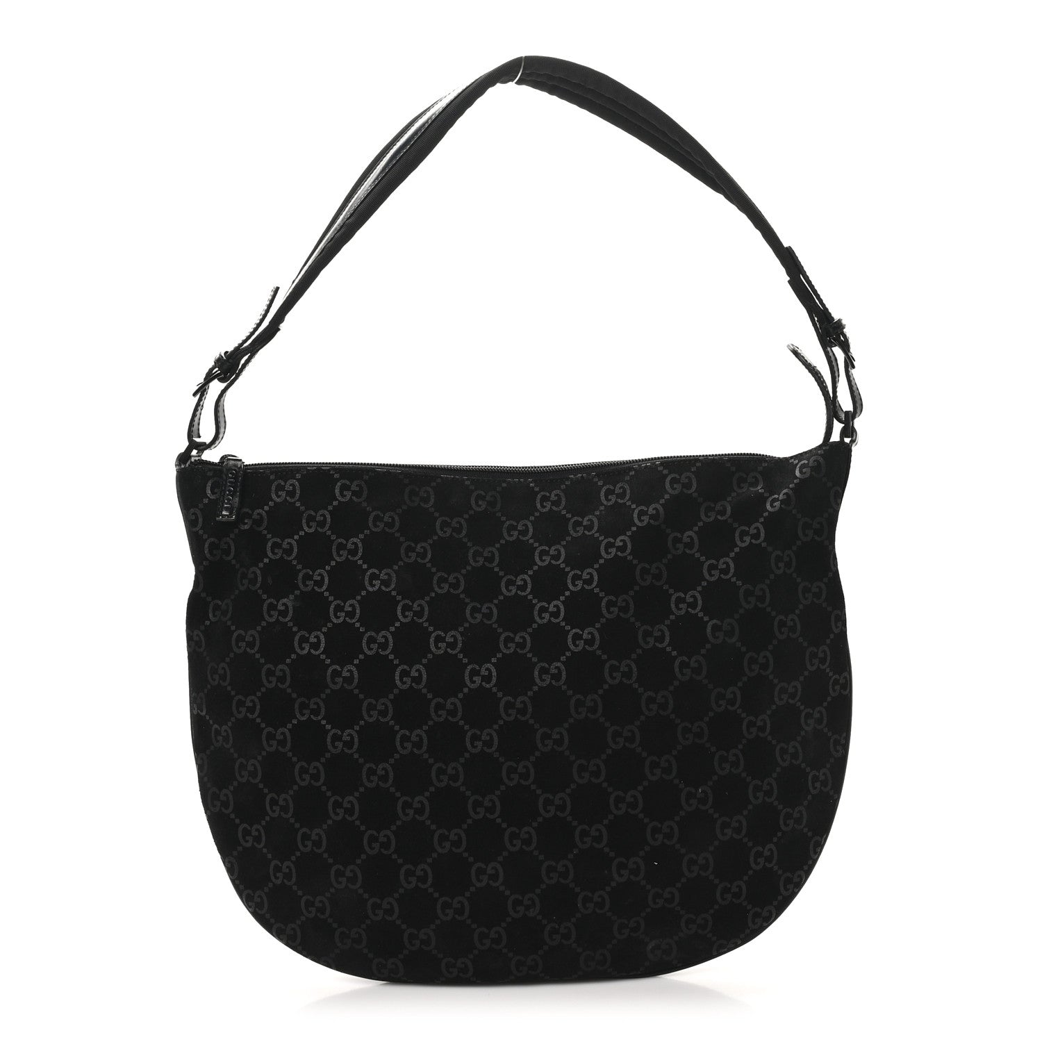 Gucci Suede Guccissima Hobo Black 1 of 10