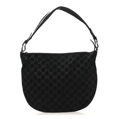Gucci Suede Guccissima Hobo Black 1 of 10