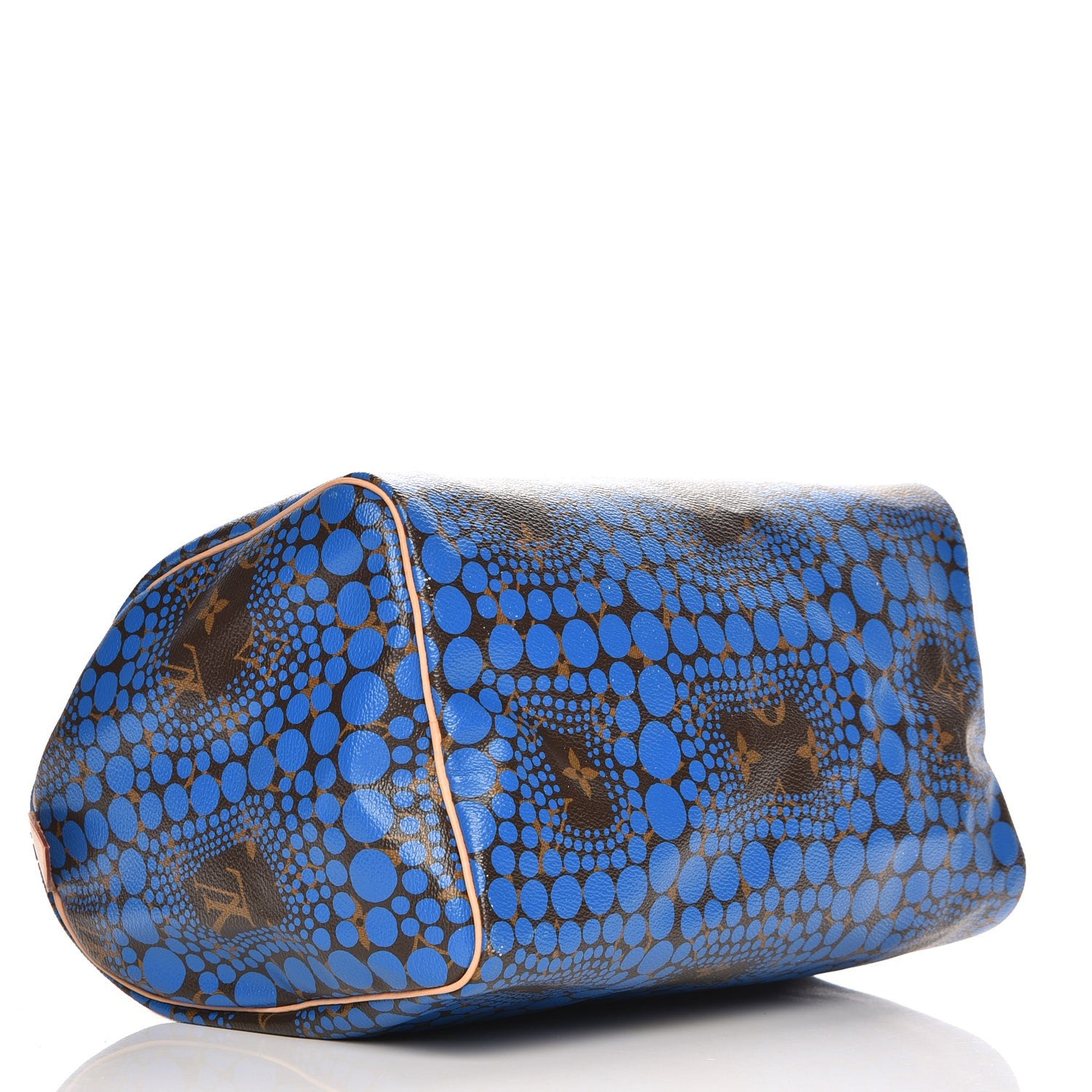 Louis Vuitton Monogram Kusama Town Speedy 30 Blue 4 of 8