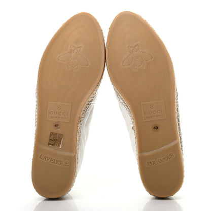 Gucci Nappa Matelasse GG Marmont Espadrilles 40 Great White 5 of 8