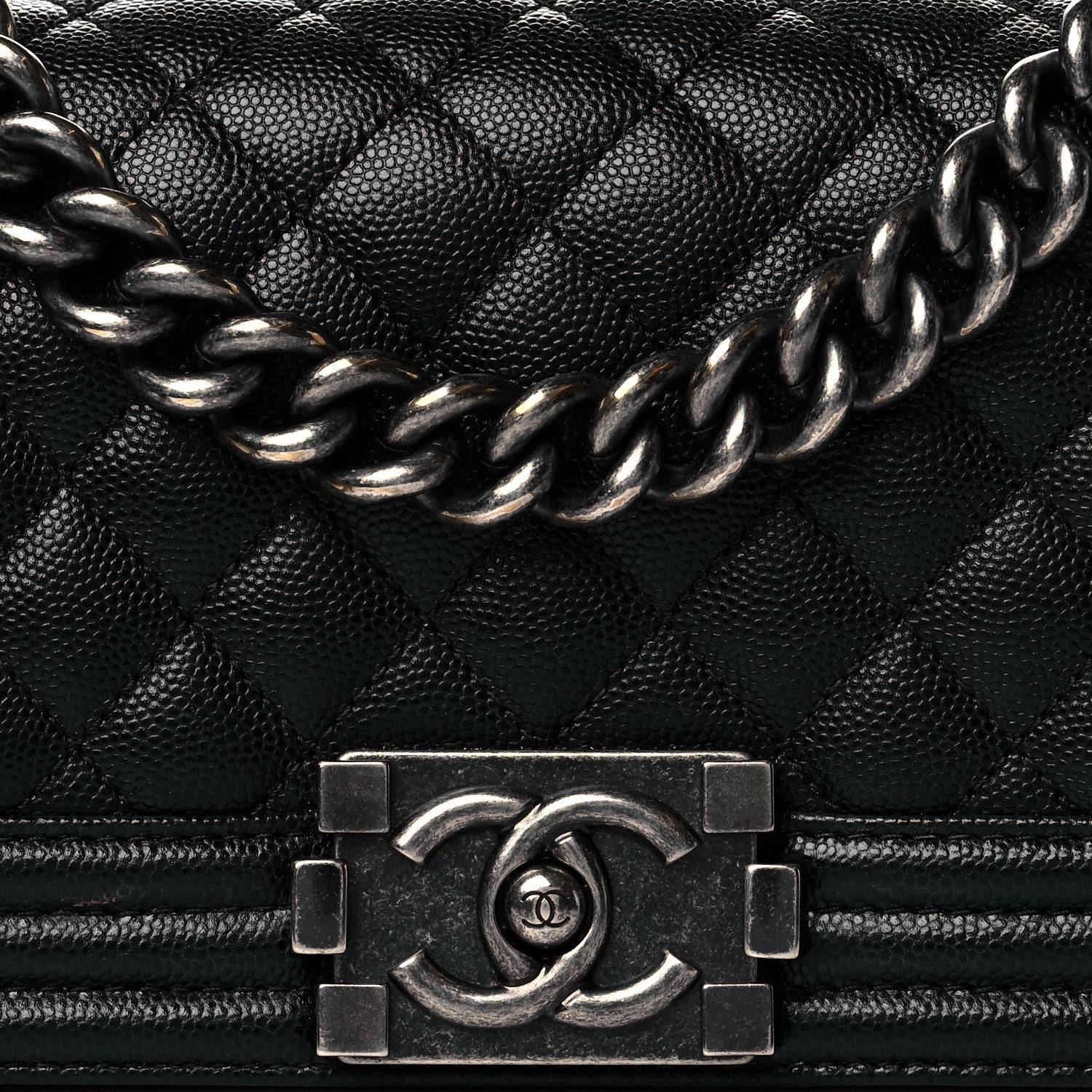 Chanel Caviar Quilted Small Boy Flap Black 7 of 10