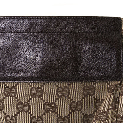 Gucci GG Monogram Double Pocket Belt Bag Dark Brown 15 of 39