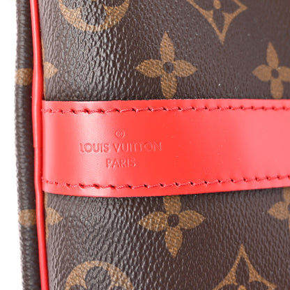 Louis Vuitton Calfskin Monogram Keepall Bandouliere 50 Coquelicot 6 of 9
