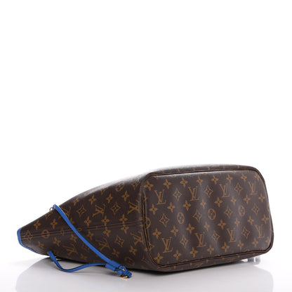 Louis Vuitton Monogram Articles de Voyage Ikat Neverfull MM Grand Blue 4 of 24