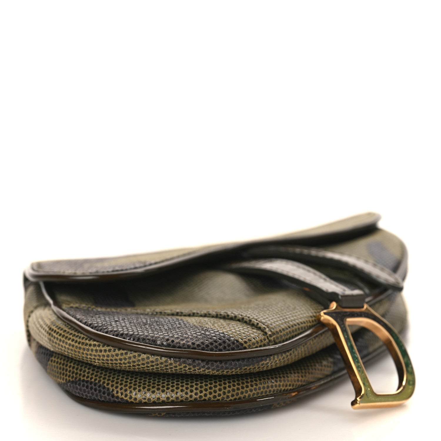 Christian Dior Pixelated Calfskin Camouflage Saddle Belt Bag 3 of 8