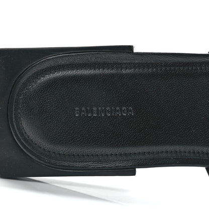 Balenciaga Nappa Soft Box Flat Sandals 36.5 Black White 7 of 9