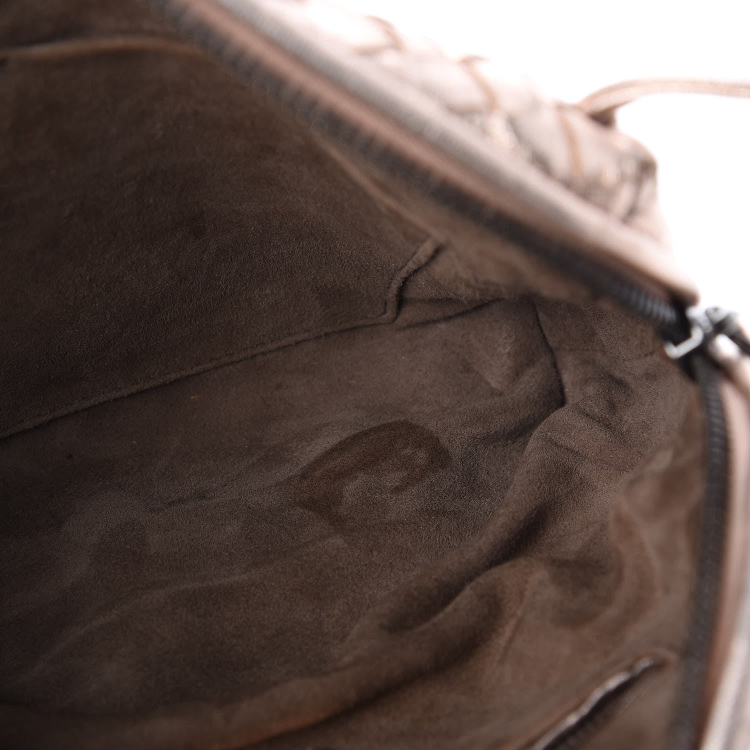 Bottega Veneta Metallic Grosgrain Intrecciato Pillow Crossbody Messenger Rose Gold 9 of 9
