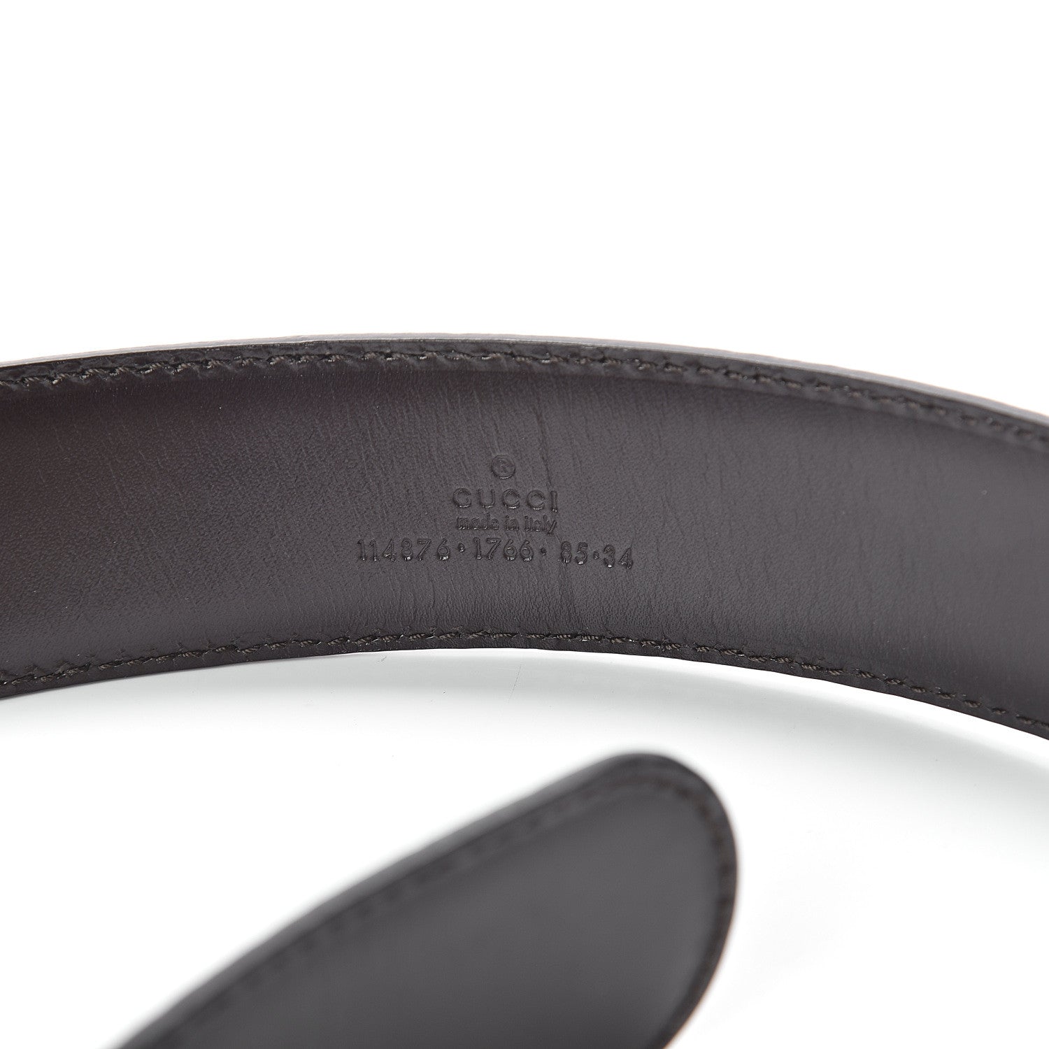 Gucci Guccissima Interlocking G 40mm Belt 85 34 Off White 3 of 5