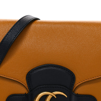 Gucci New Sakai Calfskin Lux Small Dahlia Messenger Shoulder Bag Yellow Black 8 of 10