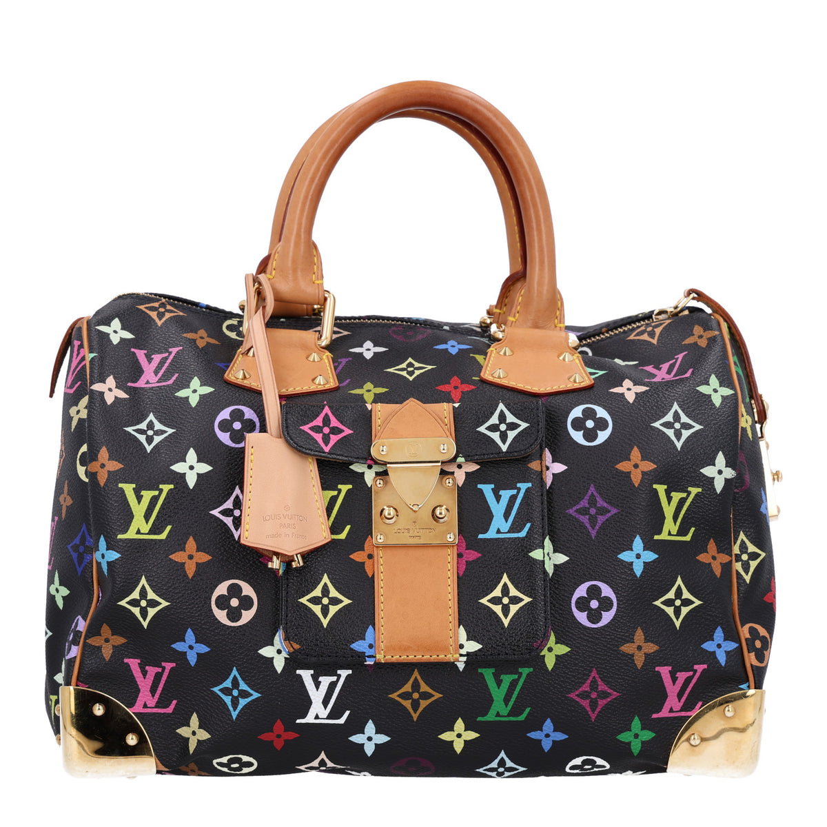 Louis Vuitton Monogram Multicolor Speedy 30 Black 1 of 9