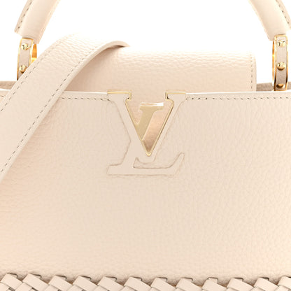 Louis Vuitton Rattan Taurillon Capucines BB Vanilla 7 of 9
