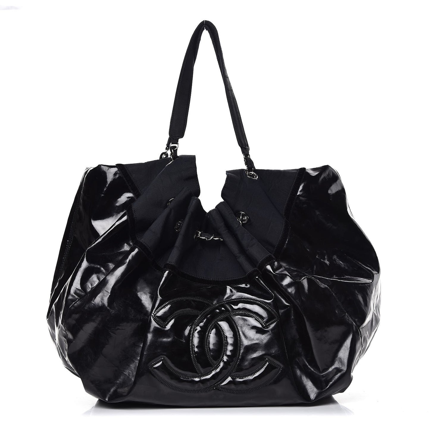 Vinyl Large Stretch Spirit Cabas Black