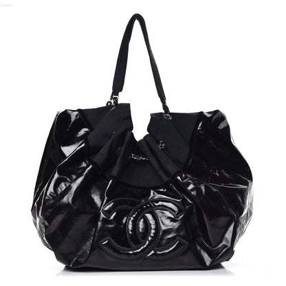 Chanel Vinyl Large Stretch Spirit Cabas Black 1 of 14