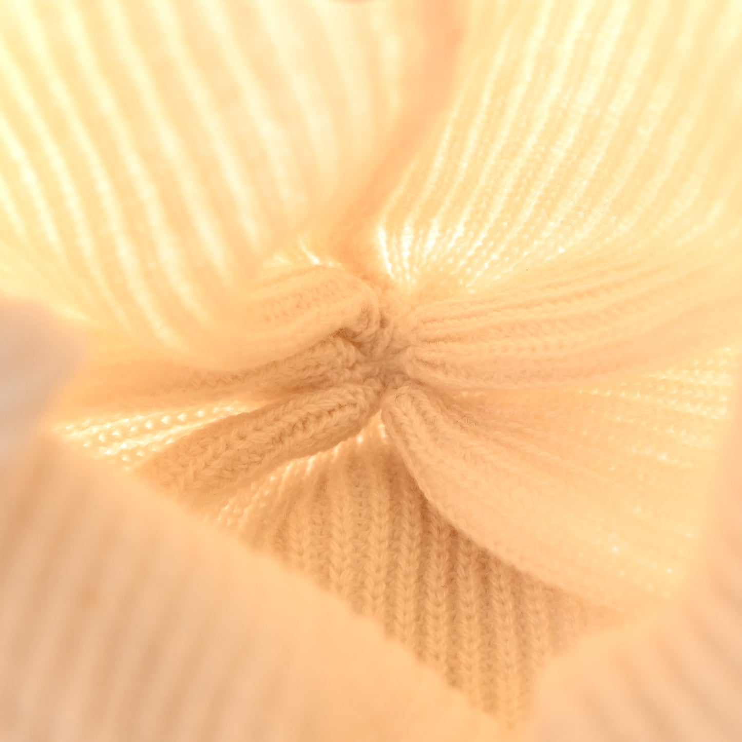 Cashmere Logo Beanie Hat Ivory