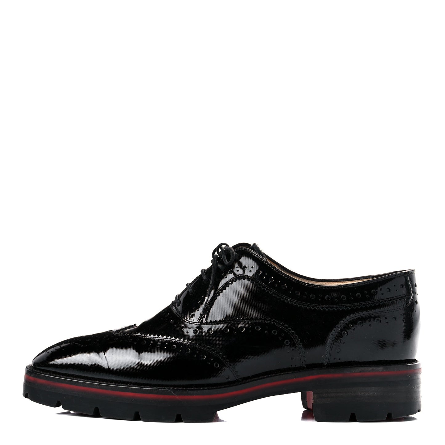 Patent Charletta Brogue Oxfords 37.5 Black