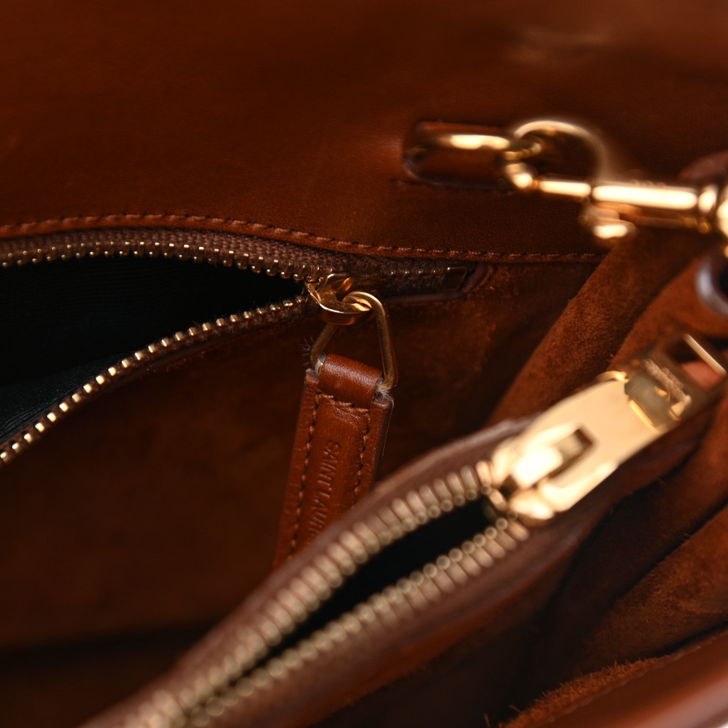 Saint Laurent Calfskin Small Sac De Jour Cognac 10 of 11