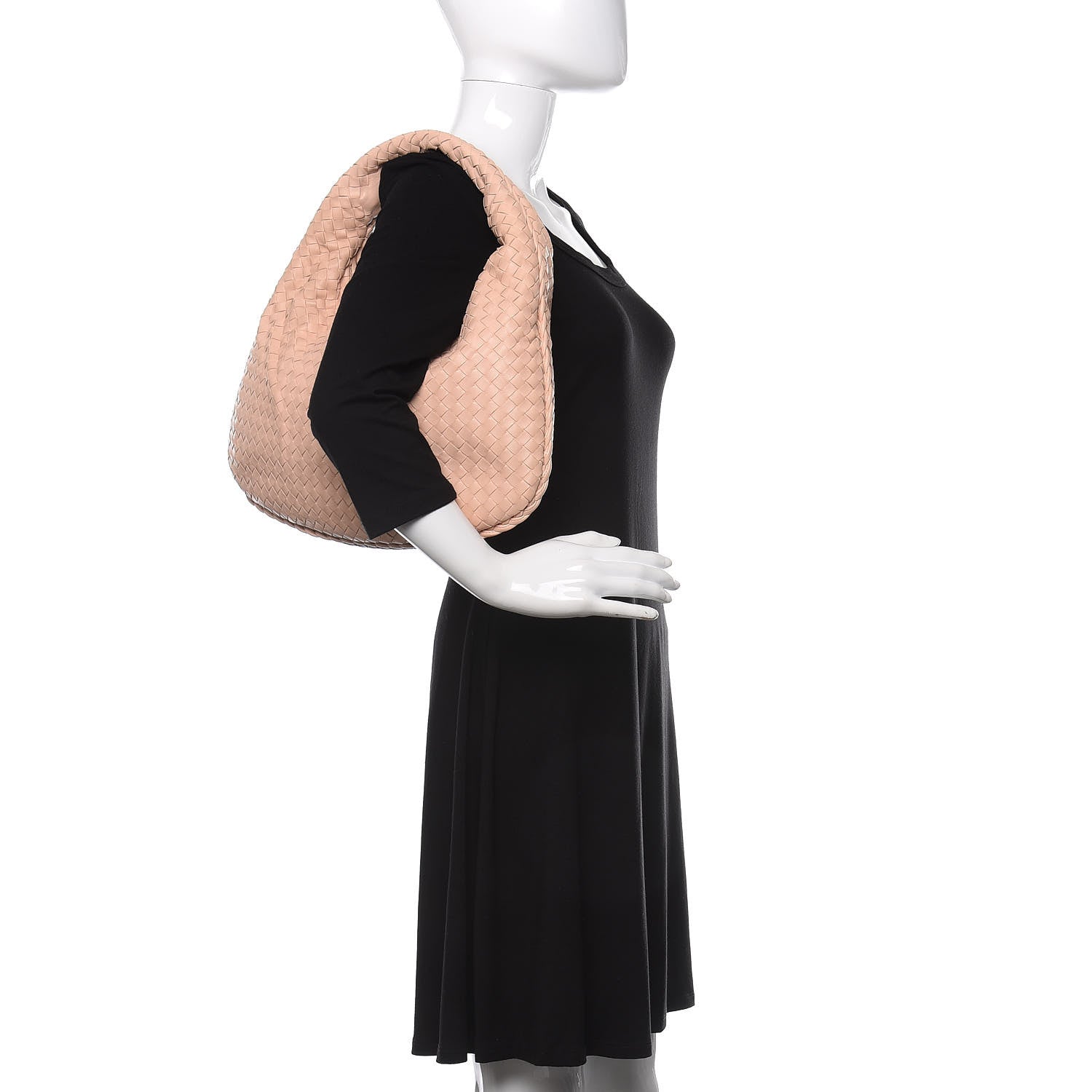 Bottega Veneta Nappa Intrecciato Medium Veneta Hobo Flamingo 2 of 9