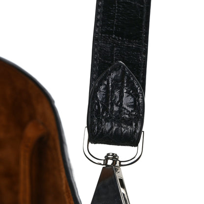 Lanvin Alligator Small Hook Bag Black 12 of 12