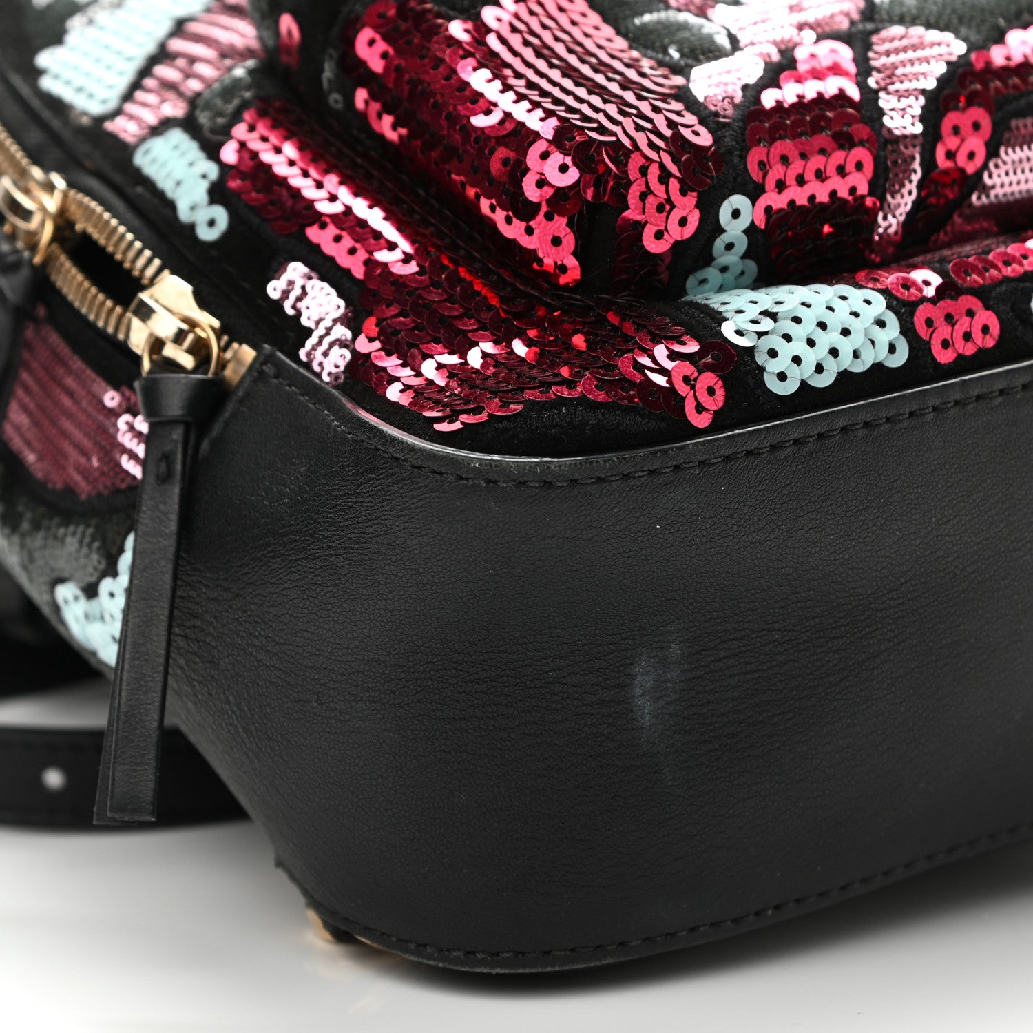 Versace Sequin Mini Palazzo Backpack Black Multicolor 9 of 11