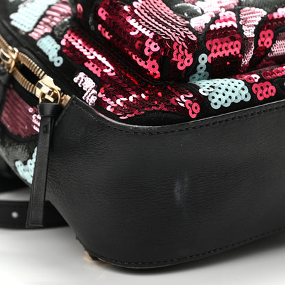 Versace Sequin Mini Palazzo Backpack Black Multicolor 9 of 11