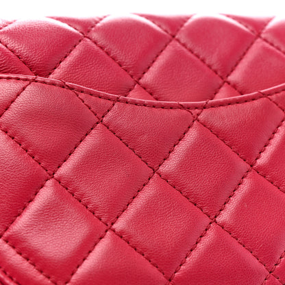 Chanel Lambskin Quilted Mini Rectangular Pearl Crush Flap Fuchsia 13 of 13