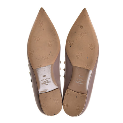 Valentino Garavani Nappa Rockstud Ballerina Flats 39.5 Poudre 8 of 22