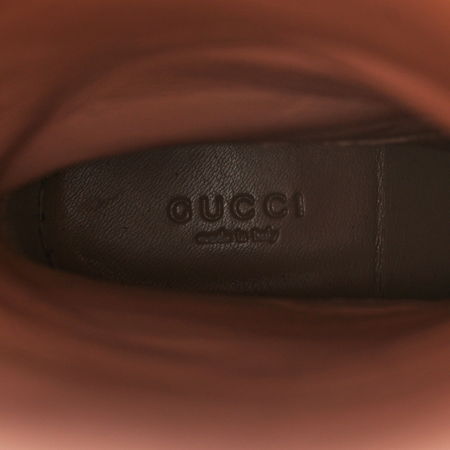 Gucci GG Monogram Calfskin Lola Tall Boots 37.5 Beige Ruggine Cuir 9 of 9