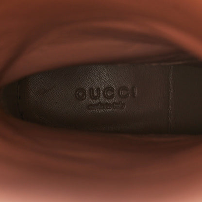 Gucci GG Monogram Calfskin Lola Tall Boots 37.5 Beige Ruggine Cuir 9 of 9