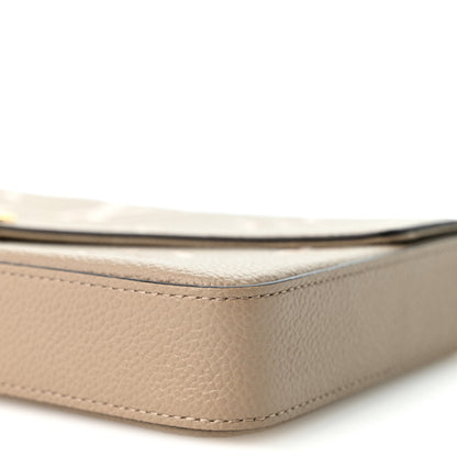 Louis Vuitton Empreinte Monogram Giant Felicie Pochette Tourterelle Creme 11 of 11